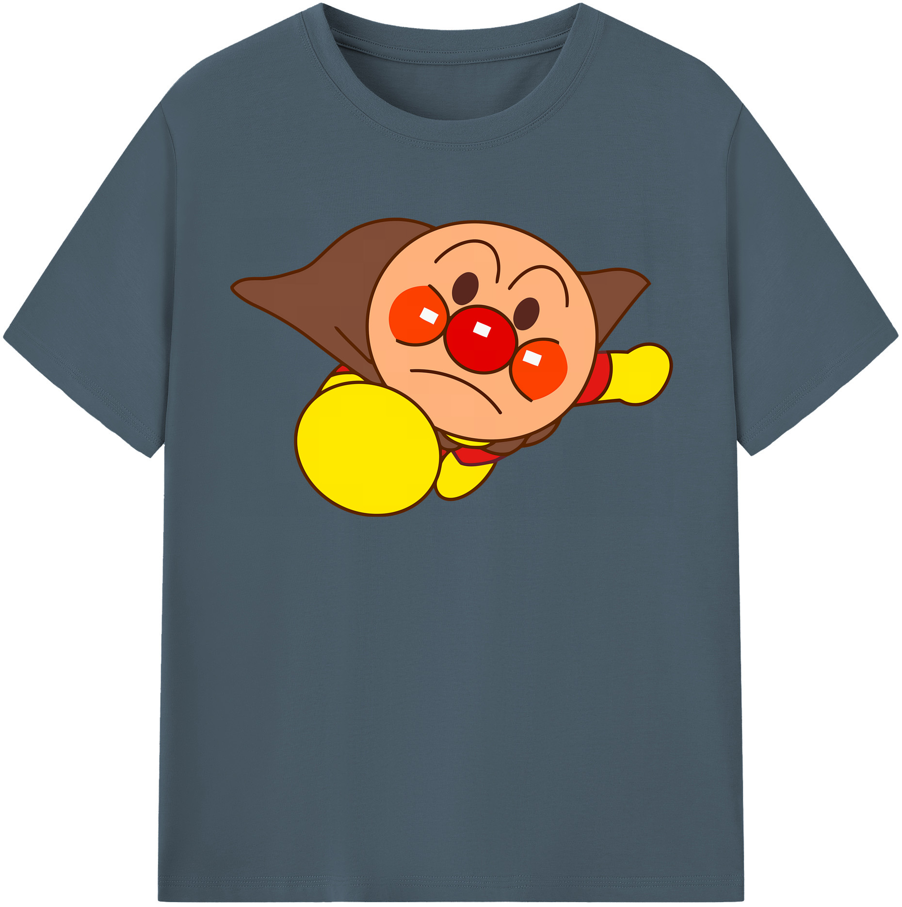 （画像用） アンパンマン Anpanman 綿100％半袖Tシャツ（フロントプリント）